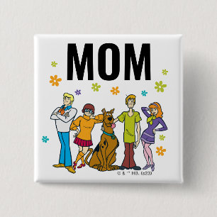 Scooby-Doo and the Gang Birthday Child's Mom Button