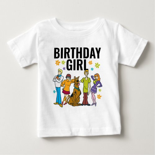 Scooby_Doo and the Gang Birthday Girl Baby T_Shirt