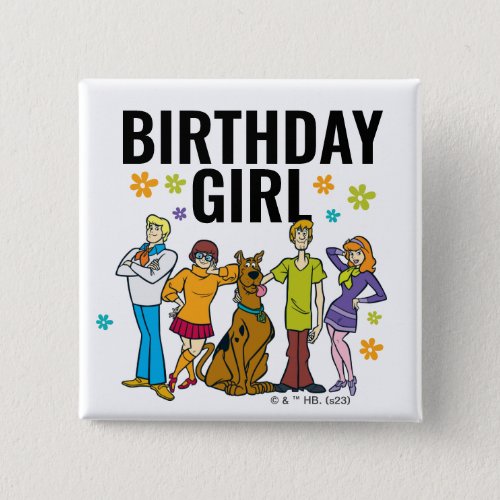 Scooby_Doo and the Gang Birthday Girl Button