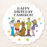 Scooby-Doo and the Gang Birthday Paper Coaster