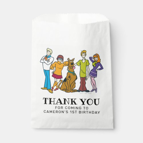 Scooby_Doo and the Gang Birthday Thank You Favor Bag