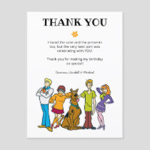 Scooby-Doo and the Gang Birthday Thank You Postcard