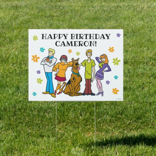 Scooby_Doo and the Gang Birthday Welcome Sign