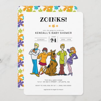 Scooby-doo And The Gang Groovy Baby Shower Invitation by scoobydoo at Zazzle