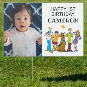 Scooby-Doo and the Gang Groovy Birthday Sign