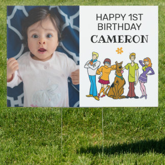 Scooby-Doo and the Gang Groovy Birthday Sign