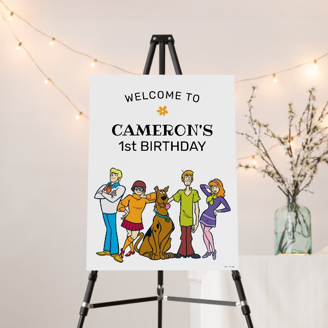 Scooby-Doo and the Gang Groovy Birthday Sign (In Situ (Stand))