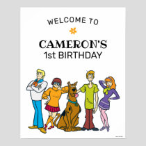 Scooby-Doo and the Gang Groovy Birthday Sign
