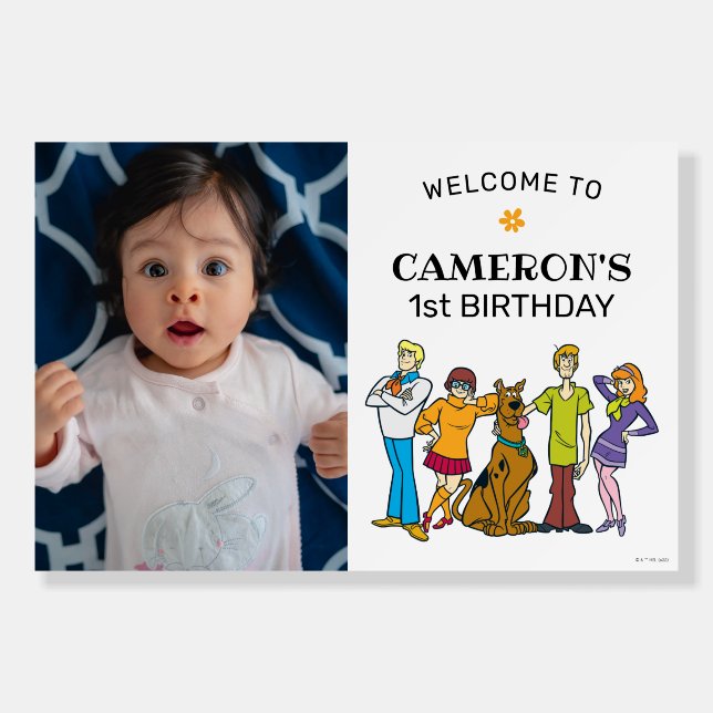 Scooby-Doo and the Gang Groovy Birthday Welcome Foam Board (Front)