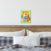 Scooby-Doo and the Gang Investigate Book Canvas Print (Insitu(Bedroom))