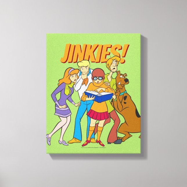 Scooby-Doo and the Gang Investigate Book Canvas Print (Front)