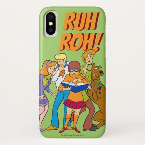 Scooby_Doo and the Gang Investigate Book iPhone X Case