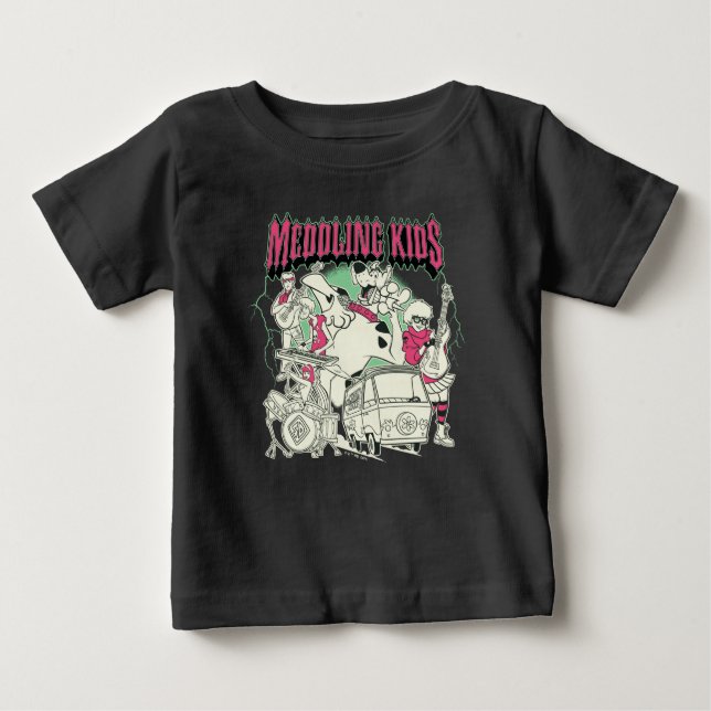 Scooby-Doo and the Gang Meddling Kids Punk Band Baby T-Shirt (Front)