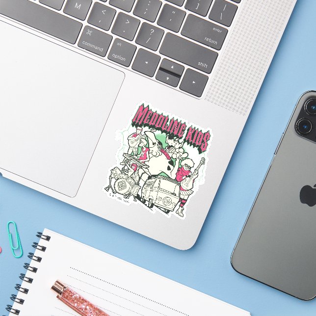 Scooby-Doo and the Gang Meddling Kids Punk Band Sticker (Laptop w/ iPhone)