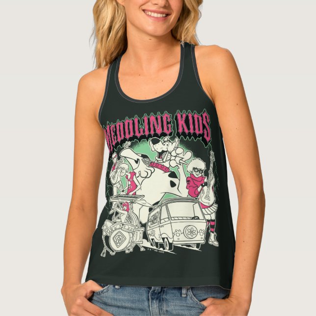 Scooby-Doo and the Gang Meddling Kids Punk Band Tank Top (Front)
