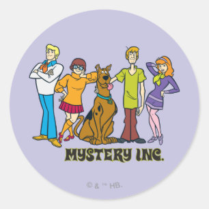 Scooby-Doo and the Gang Mystery Inc. Classic Classic Round Sticker