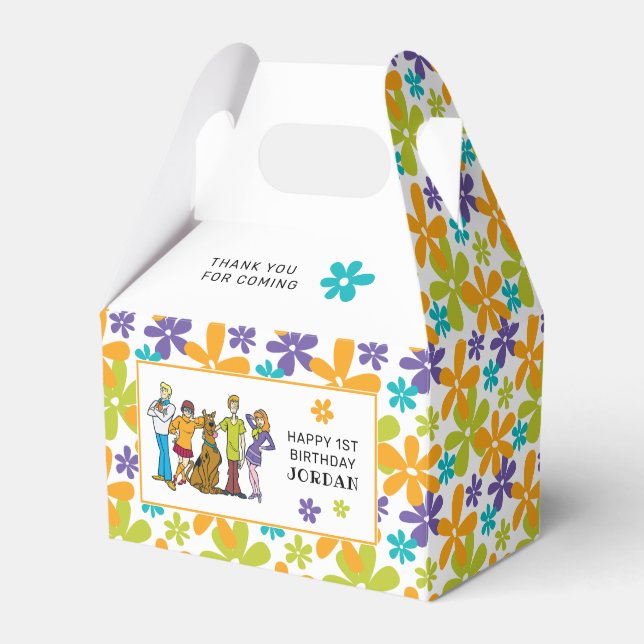 Scooby-Doo and the Gang Thank You Favor Boxes (Front Side)