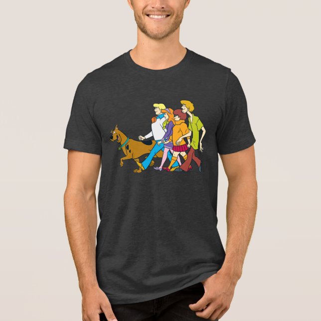 Scooby-Doo and the Mystery Inc. Gang Tri-Blend Shirt (Front)