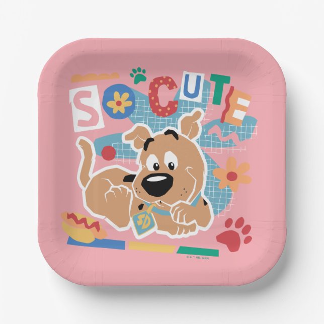Scooby-Doo | Baby Scooby-Doo So Cute Paper Plates (Front)
