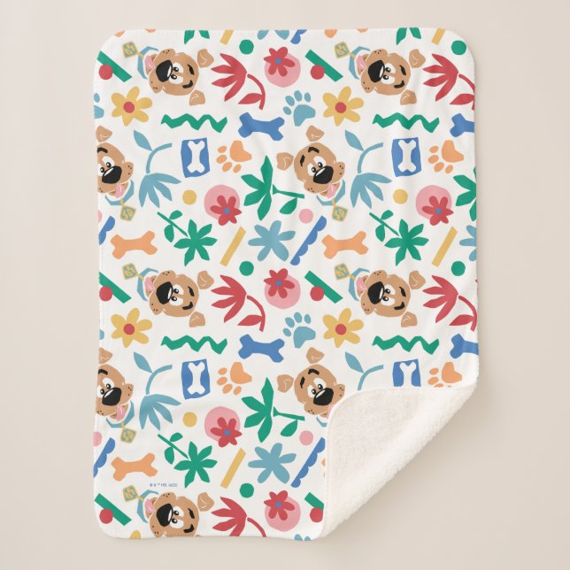 Scooby-Doo | Baby Scooby-Doo So Cute Pattern Sherpa Blanket (Front)