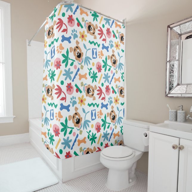 Scooby-Doo | Baby Scooby-Doo So Cute Pattern Shower Curtain (In Situ)