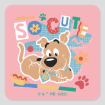 Scooby-Doo | Baby Scooby-Doo So Cute Square Sticker