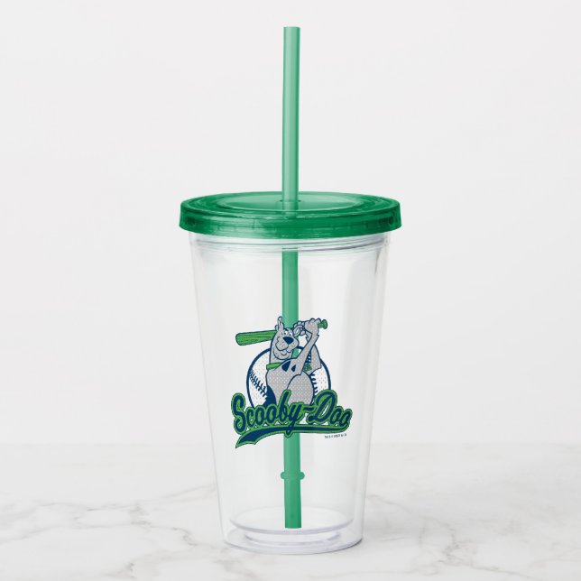 Scooby-Doo Baseball Logo Acrylic Tumbler (Front)