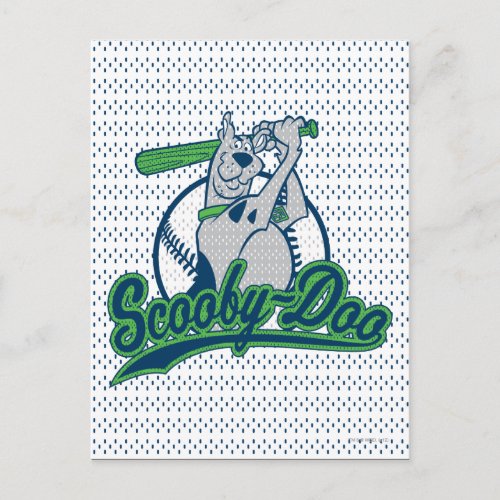 Scooby_Doo Baseball Logo Postcard