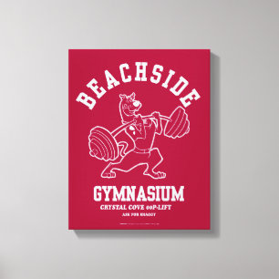 Scooby-Doo "Beachside Gymnasium" Weightlifting Canvas Print