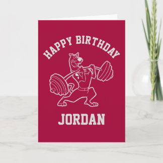 Scooby-Doo "Beachside Gymnasium" Weightlifting Card