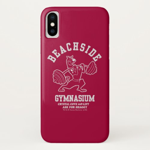 Scooby_Doo Beachside Gymnasium Weightlifting iPhone X Case