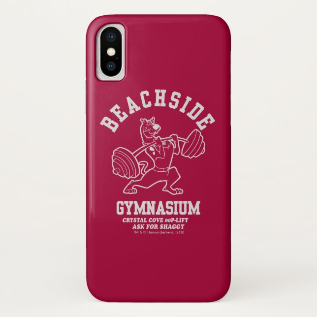 Scooby-Doo "Beachside Gymnasium" Weightlifting Case-Mate iPhone Case (Back)