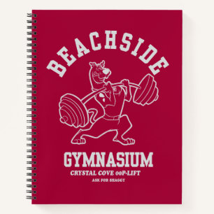 Scooby-Doo "Beachside Gymnasium" Weightlifting Notebook