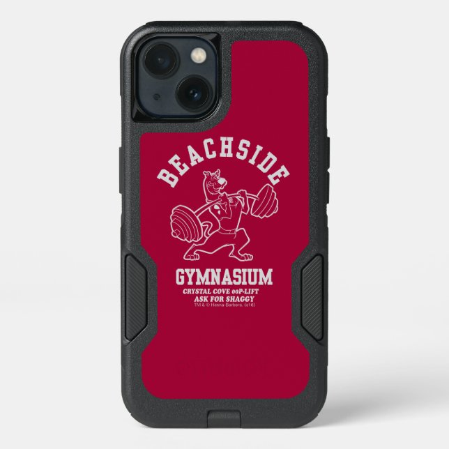 Scooby-Doo "Beachside Gymnasium" Weightlifting Otterbox iPhone Case (Back)