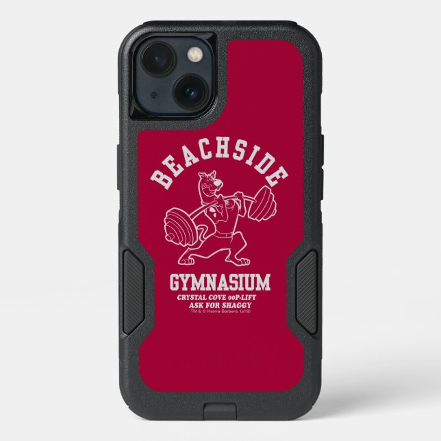 Scooby-Doo "Beachside Gymnasium" Weightlifting Otterbox iPhone Case (Back)