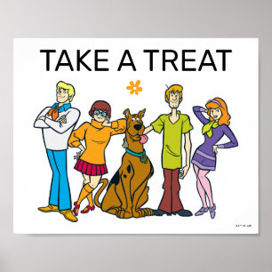 Scooby-Doo Birthday Take A Treat Sign