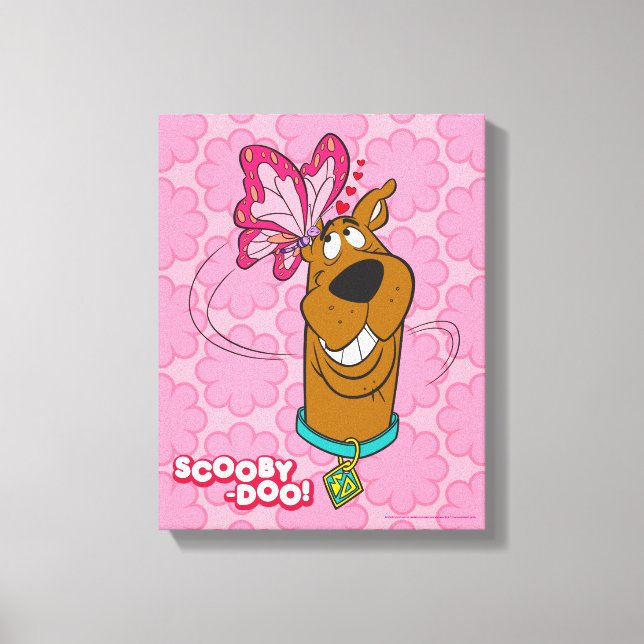Scooby-Doo Butterfly Kisses Canvas Print (Front)