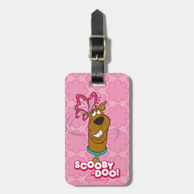 Scooby-Doo Butterfly Kisses Luggage Tag (Front Vertical)