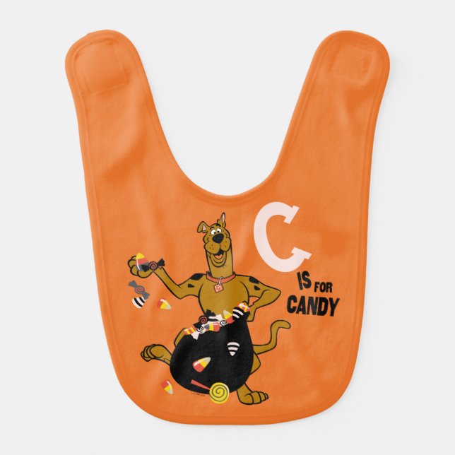 Scooby-Doo | C is for Candy Baby Bib (Front)