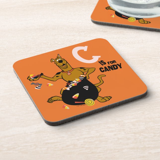 Scooby-Doo | C is for Candy Beverage Coaster (Left Side)