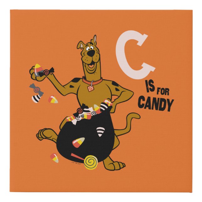 Scooby-Doo | C is for Candy Faux Canvas Print (Front)