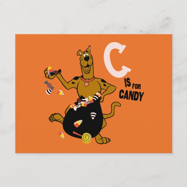 Scooby-Doo | C is for Candy Postcard (Front)