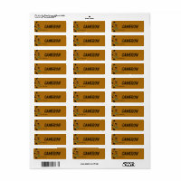 Scooby-Doo Camouflage Kids' Labels