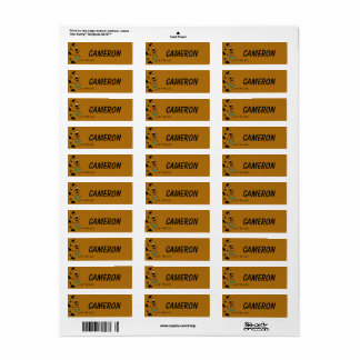 Scooby-Doo Camouflage Kids' Labels