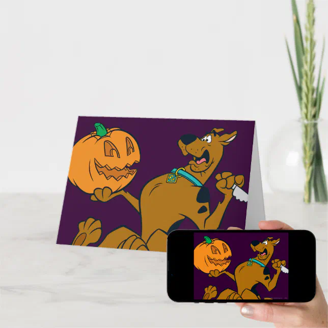 Scooby Doo Carving Pumpkin Card Zazzle 