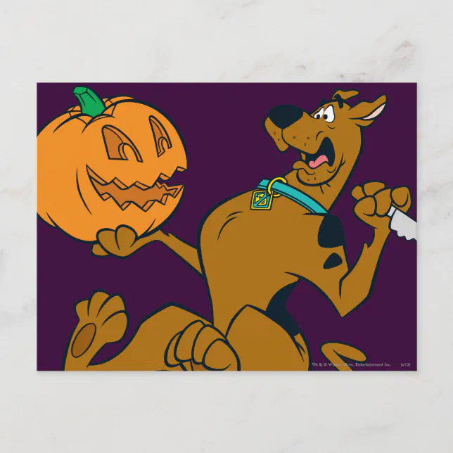 Scooby Doo Carving Pumpkin Postcard Zazzle 