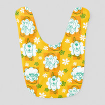 Scooby-Doo | Character Floral Pattern Baby Bib