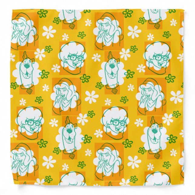 Scooby-Doo | Character Floral Pattern Bandana (Front)