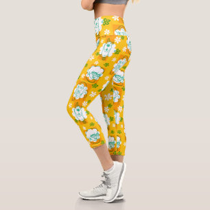 Scooby-Doo   Character Floral Pattern Capri Leggings