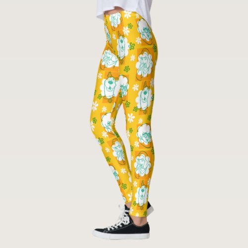 Scooby_Doo  Character Floral Pattern Leggings